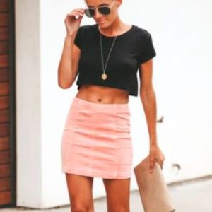 Vici Studio 54 Corduroy Blush Mini Skirt Medium M